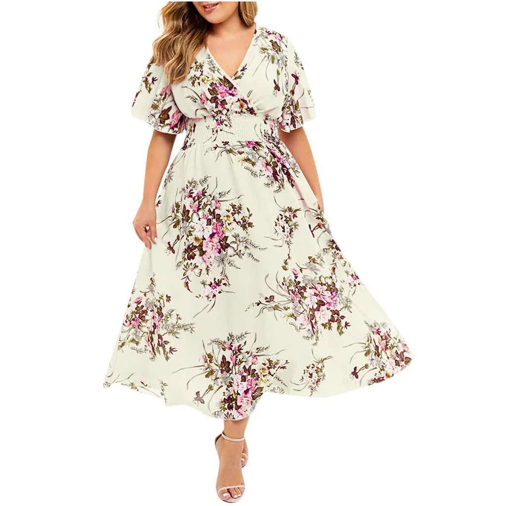 Floral Chiffon Flower Dress