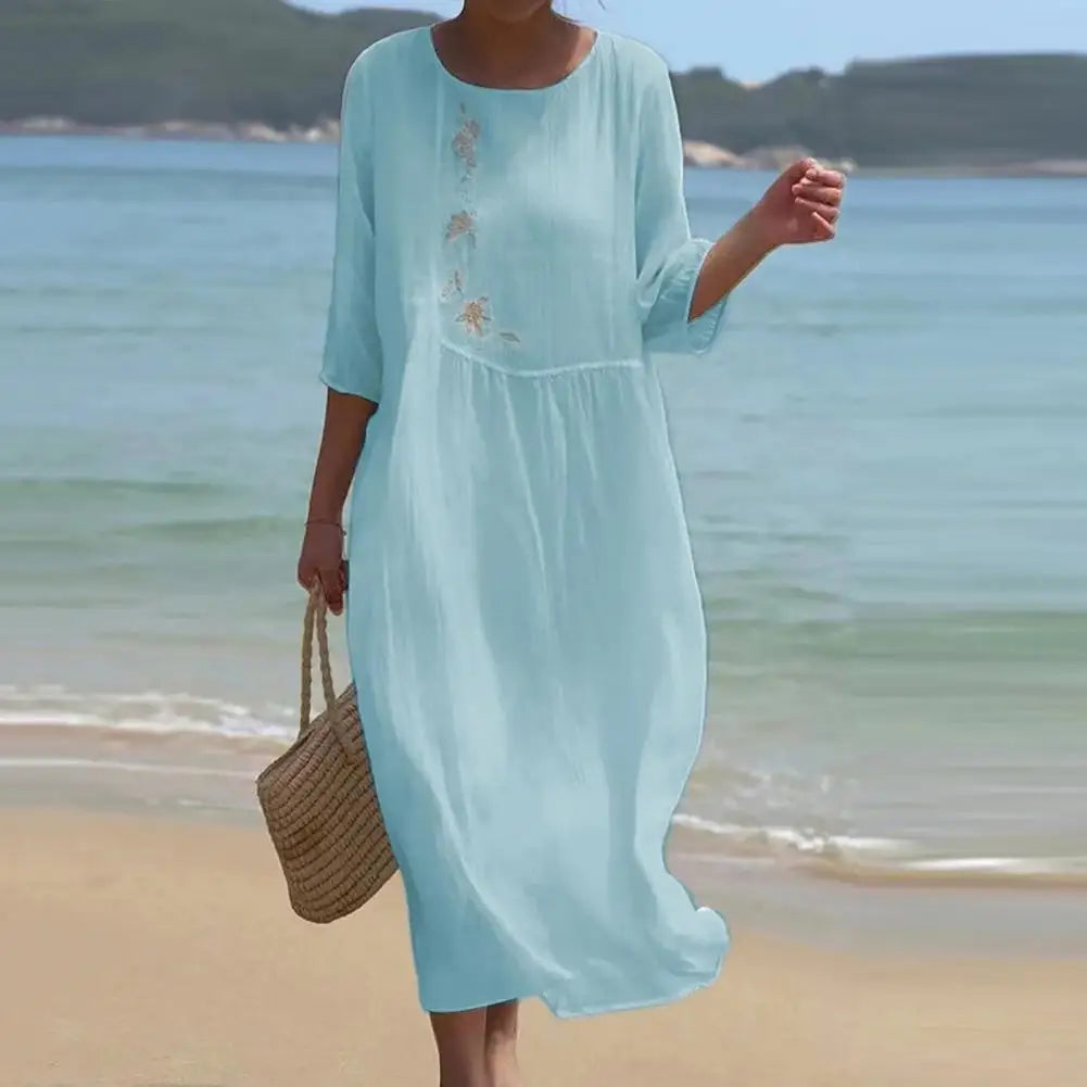 Loose Women Floral Beach Dress