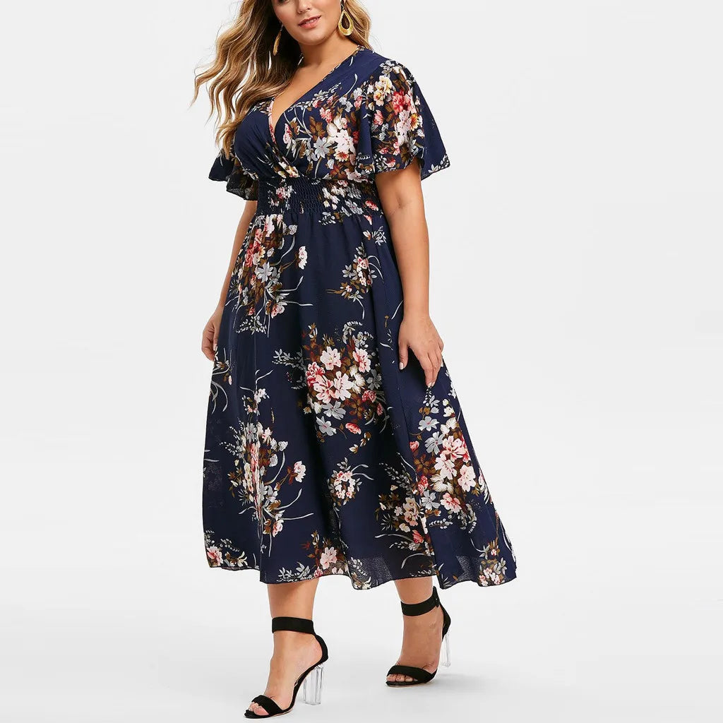 Floral Chiffon Flower Dress