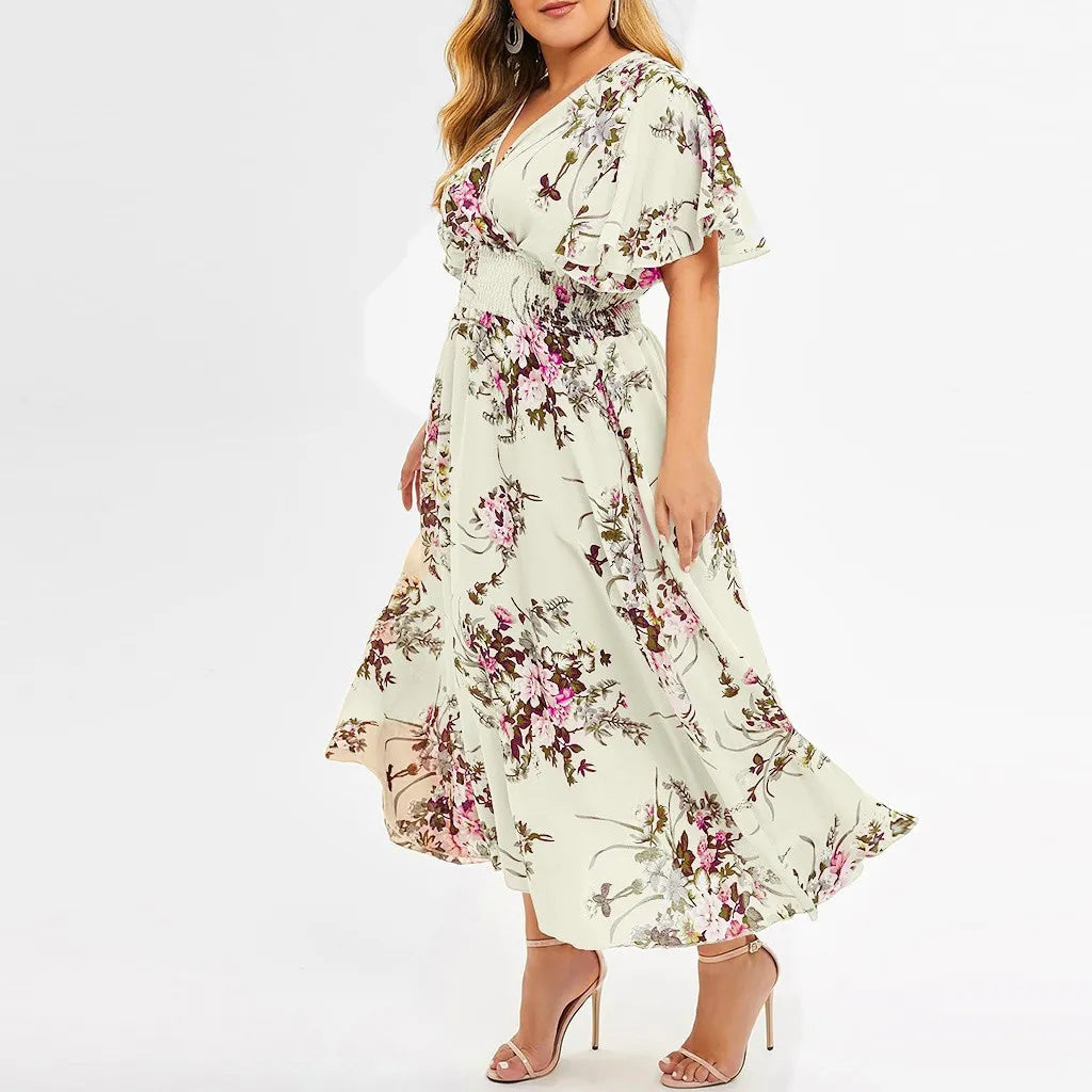 Floral Chiffon Flower Dress