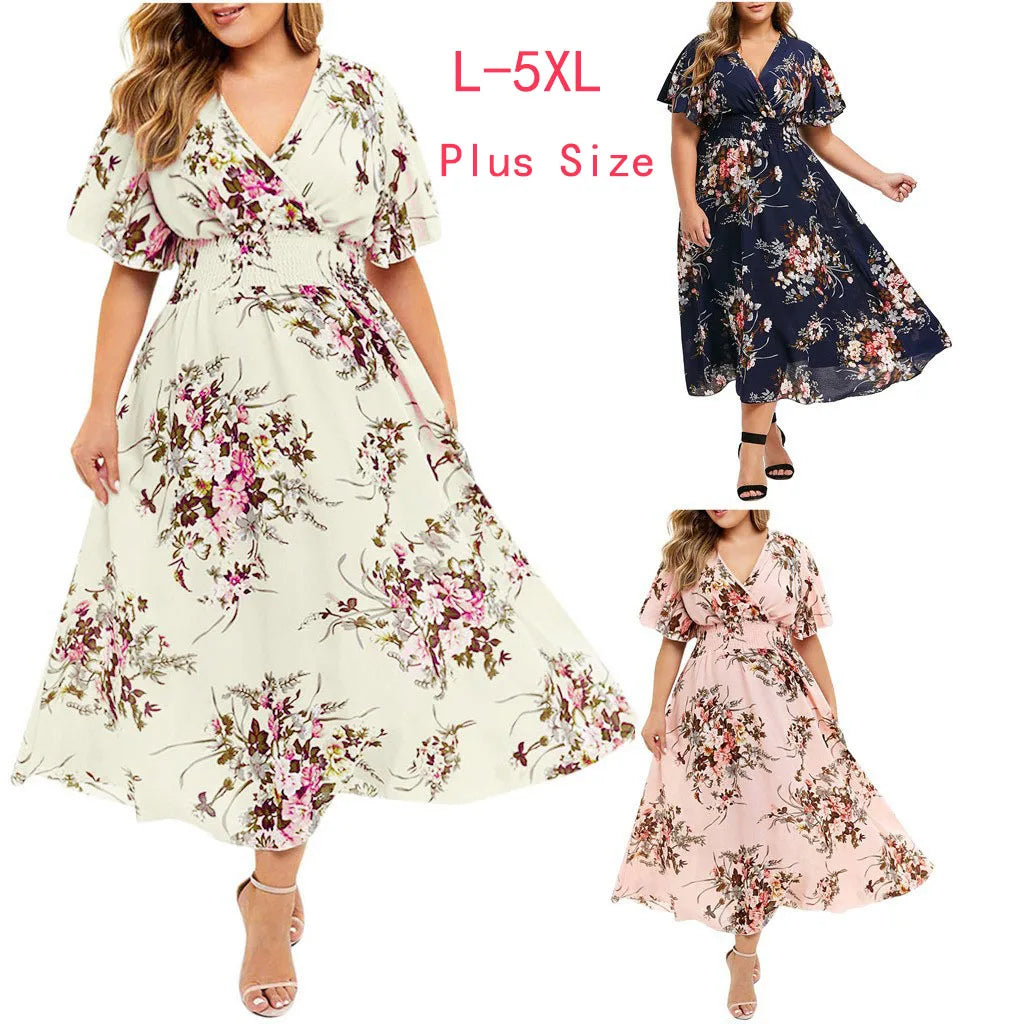 Floral Chiffon Flower Dress