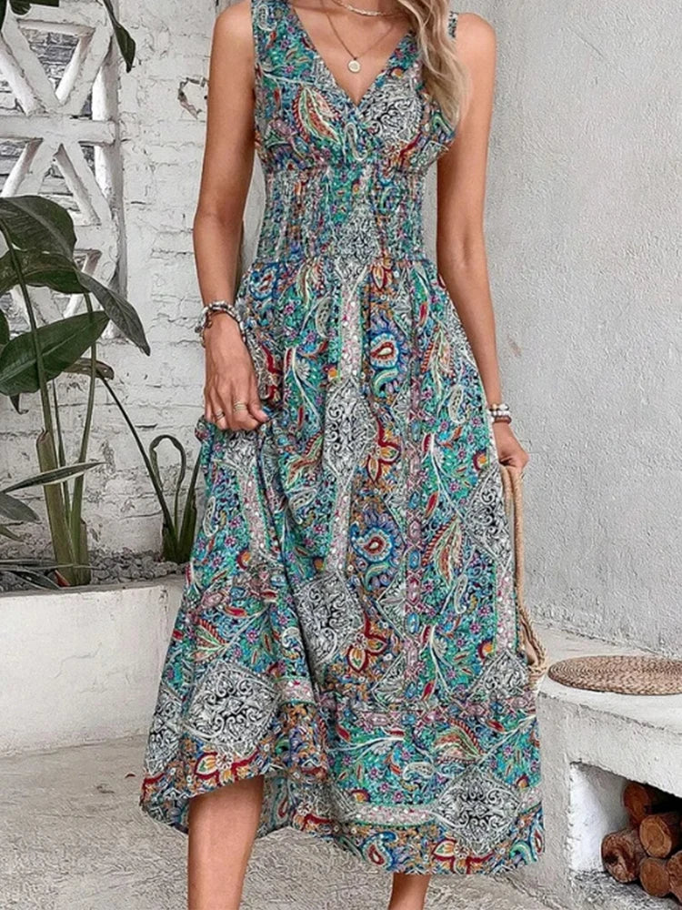 High Waist Summer Long Dresses